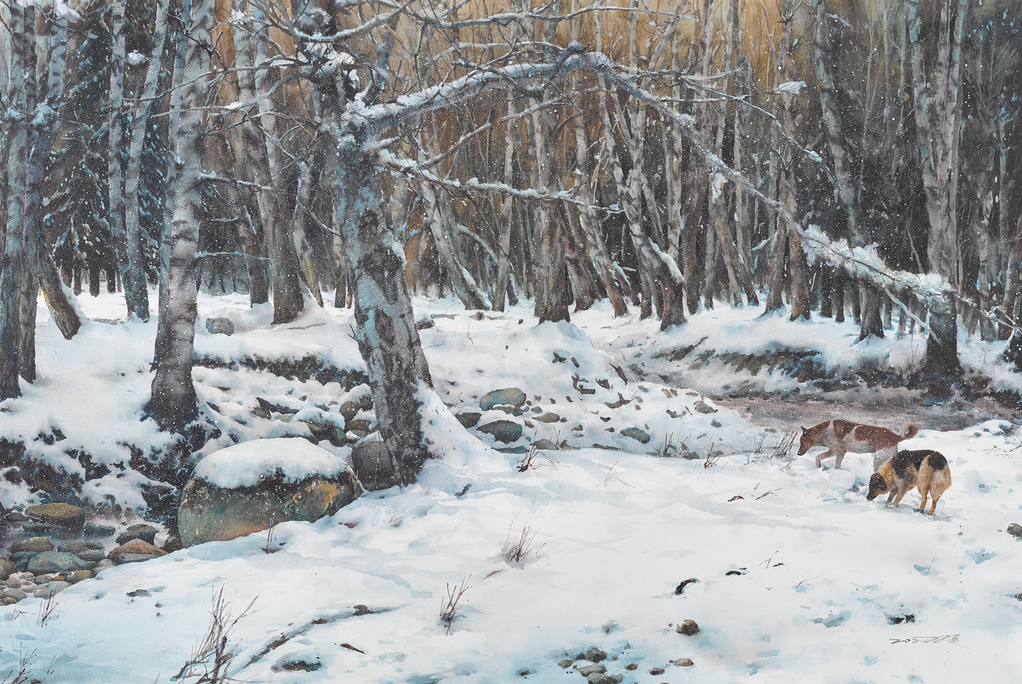 [與老友踏雪尋憶] 湯双進