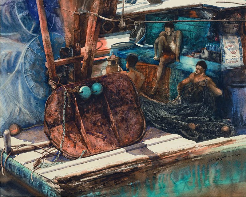 [《漁家系列》作品第37號—離鄉背井] 林美達