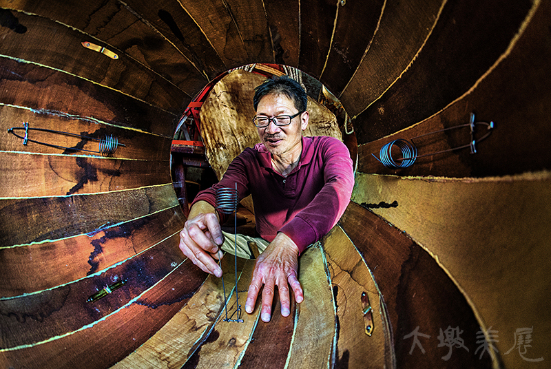 [傳統鼓製作—裝響條] 歐明達