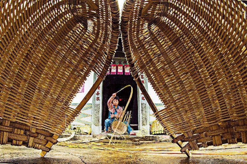 [竹材簸箕製作] 李忠義